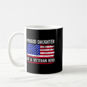 Caneca De Café Bandeira Americana Filha Patriótica Dia dos Vetera