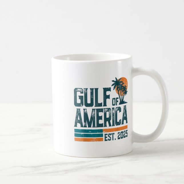 Caneca De Café Bandeira Americana G.2025 Do Golfo De Eua (Direita)