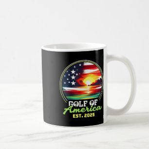 Caneca De Café Bandeira Americana G.2025 Do Golfo De Eua