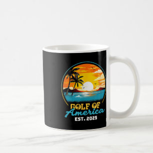 Caneca De Café Bandeira Americana G.2025 Do Golfo De Eua