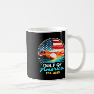 Caneca De Café Bandeira Americana G.2025 Do Golfo De Eua