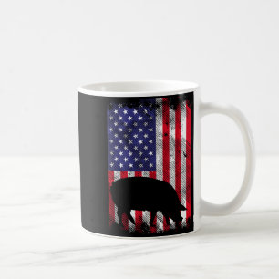 Caneca De Café Bandeira Americana G Animais da Fazenda Vintage Pa