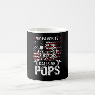 Caneca De Café Bandeira Americana Minha Enfermeira Favorita Me Ch