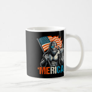 Caneca De Café Bandeira Americana Patriótica 4 De Julho Bigfoot M