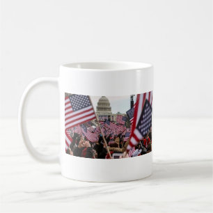 Caneca De Café Bandeira Americana Patriótica EUA Capitol Liberdad