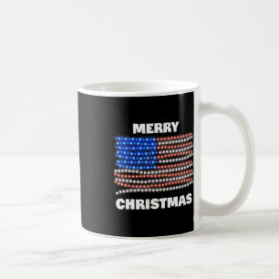 Caneca De Café Bandeira Americana Patriótica Feliz Natal Xmas L