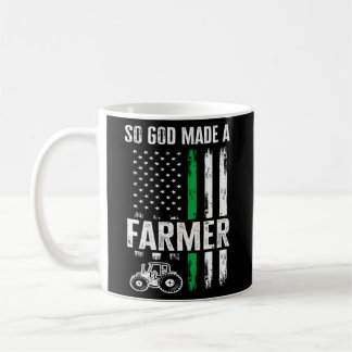 Caneca De Café Bandeira Americana Patriótica Trator Então Deus Fe