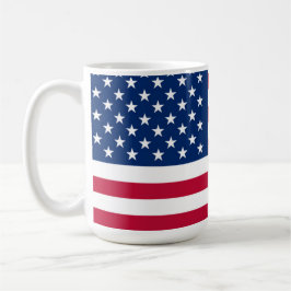 Caneca De Café Bandeira americana Red White e Blue Patriotic