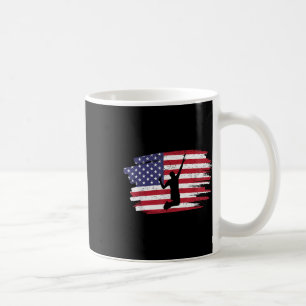 Caneca De Café Bandeira Americana Retro Vintage Badminton 4 De Ju