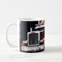 Caneca De Café Bandeira Americana Semi Truck
