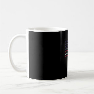 Caneca De Café Bandeira Americana Silhouette Dachshund 4 De Julho