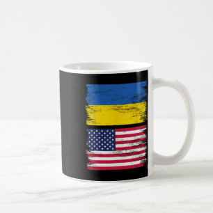 Caneca De Café Bandeira Americana Ucraniana Ucrânia EUA América R