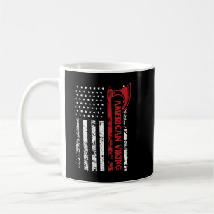 Caneca De Café Bandeira Americana Viking Nórdico Odin Thor