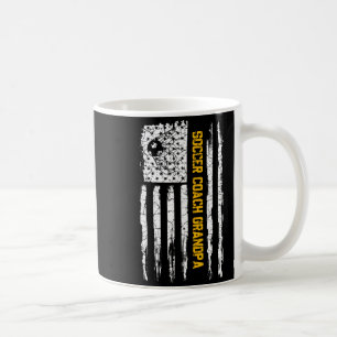 Caneca De Café Bandeira Americana Vintage Avô Treinador de Futebo