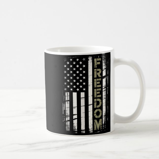 Caneca De Café Bandeira Americana Vintage Dom (Direita)