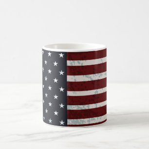 Caneca De Café Bandeira Americana Vintage PixDezines