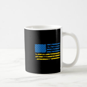 Caneca De Café Bandeira Americano Ucraniano América EUA Ucrânia I