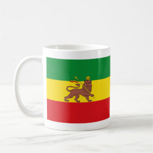 Caneca De Café Bandeira antiga da Ehtiopia