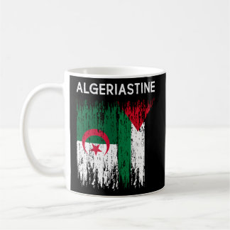 Caneca De Café Bandeira Argelina E Palestiniana Argélia E Palesti