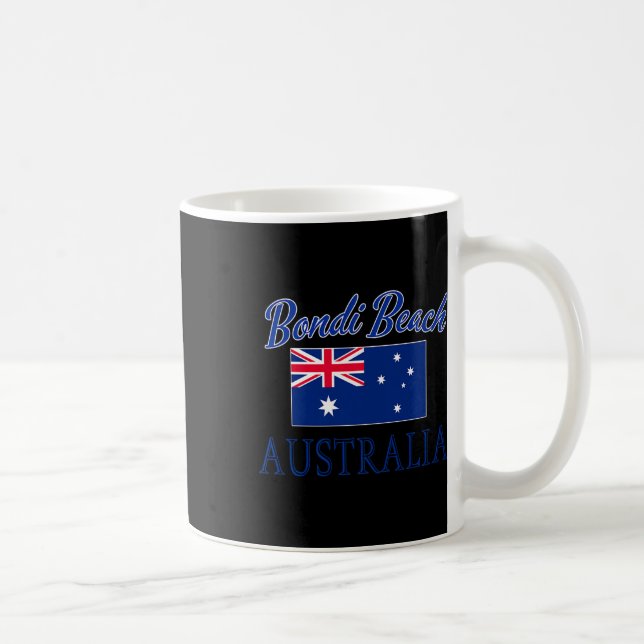 Caneca De Café Bandeira Austrália de Bondi Beach (Direita)