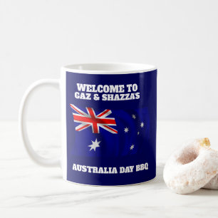 Caneca De Café Bandeira australiana Churrasco personalizado Aussi