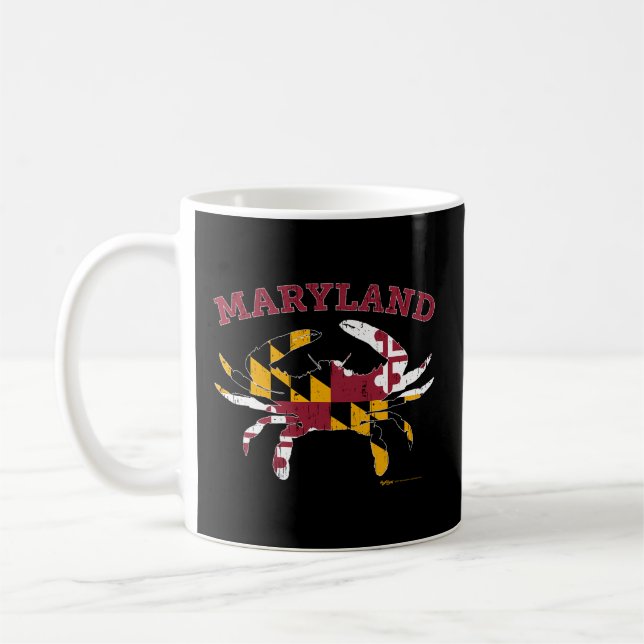 Caneca De Café Bandeira Azul do Estado de Maryland (Esquerda)