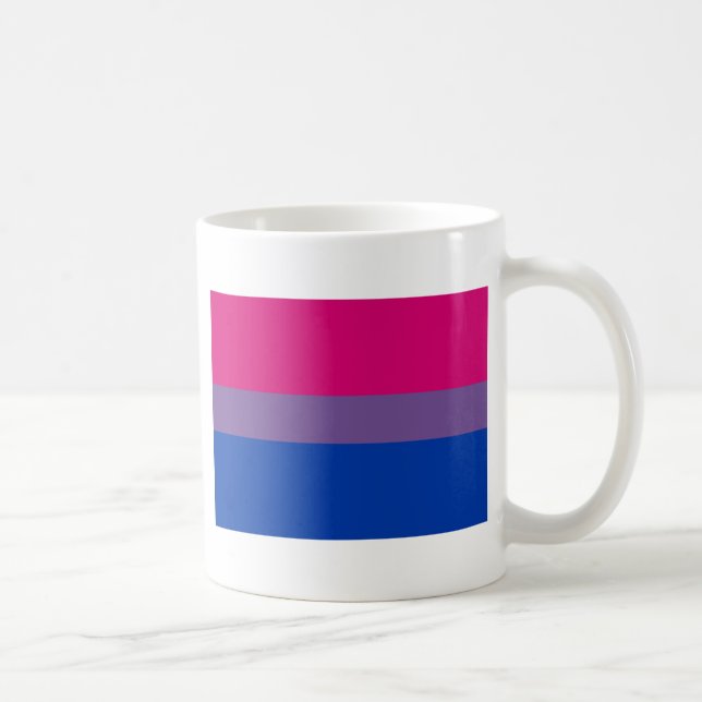 Caneca De Café Bandeira bissexual do orgulho (Direita)