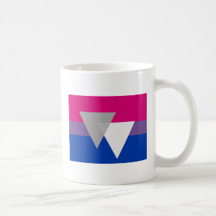CANECA DE CAFÉ BANDEIRA BISSEXUAL ORIGINAL COM SÍMBOLO