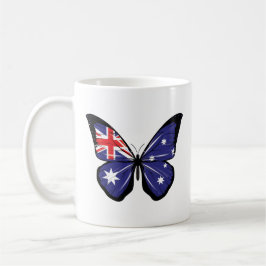 Caneca De Café Bandeira Borboleta Austrália