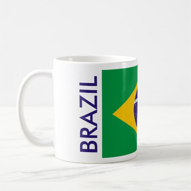 CANECA DE CAFÉ BANDEIRA BRASIL (Esquerda)