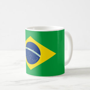 Caneca De Café Bandeira Brasileira
