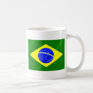 Caneca De Café Bandeira brasileira de presentes e de camisetas de