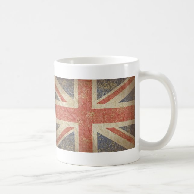 Caneca De Café Bandeira britânica afligida (Direita)