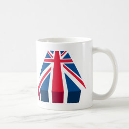 Caneca De Café bandeira britânica em 3D
