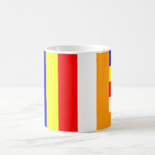 Caneca De Café Bandeira Budista