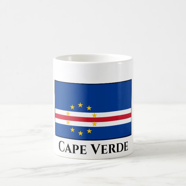 Caneca De Café Bandeira Cabo Verde (Centro)