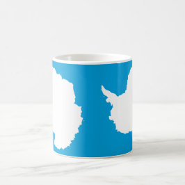 Caneca De Café Bandeira Cerâmica Antártica