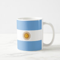 Bandeira Cerâmica Argentina Mug