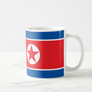 Caneca De Café Bandeira Cerâmica da Coreia do Norte