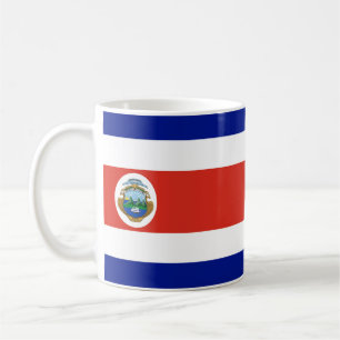 Caneca De Café Bandeira Cerâmica da Costa Rica