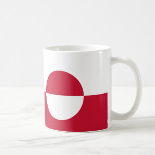 Caneca De Café Bandeira Cerâmica da Gronelândia Mug