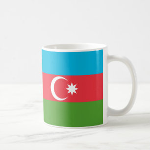 Caneca De Café Bandeira Cerâmica do Azerbaijão