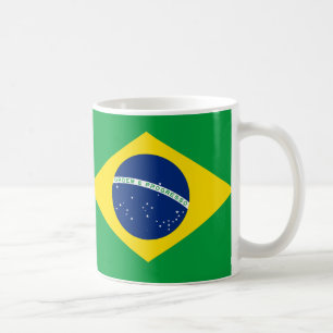 Caneca De Café Bandeira Cerâmica do Brasil