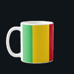 Caneca De Café Bandeira Cerâmica do Mali<br><div class="desc">Celebrar a rica cultura e o espírito vibrante do Mali com esta linda caneca cerâmica de bandeira do Mali. Apresentando as icônicas faixas verticais de verde, amarelo e vermelho, esta caneca é uma homenagem perfeita ao orgulho maliano e à identidade nacional. Quer você esteja gostando do café da manhã, chá,...</div>