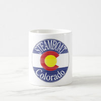 Bandeira Circular do Colorado a vapor