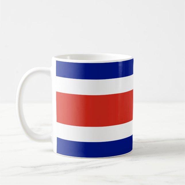 Caneca De Café Bandeira Civil da Costa Rica (Esquerda)