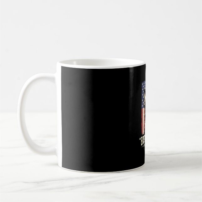 Caneca De Café Bandeira Clássica Americana Boston Terrier (Esquerda)