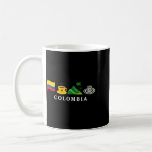 Caneca De Café Bandeira Colombiana da Colômbia Para Homens Mulher