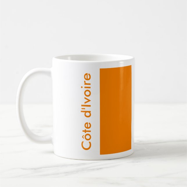 Caneca De Café BANDEIRA Costa do Marfim (Esquerda)