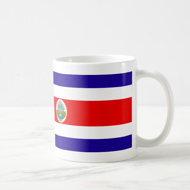 Caneca De Café Bandeira Costa Rica (Direita)